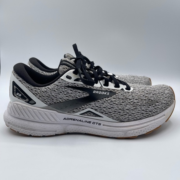 Brooks Adrenaline GTS 23 White Black Men Road Running SZ 8.5 Shoes 1103911D-112 main image 4